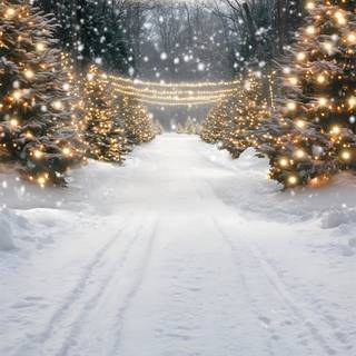 Christmas snow phone wallpaper