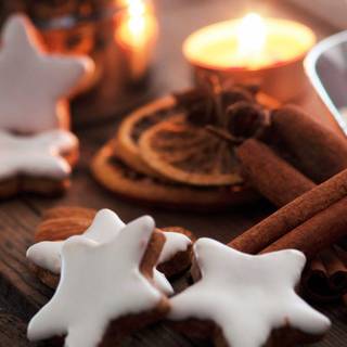 Christmas snack wallpaper