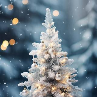 Christmas snow phone wallpaper