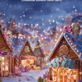 Christmas snow phone wallpaper