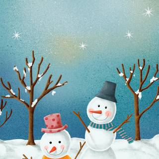 Christmas snow iPhone wallpaper
