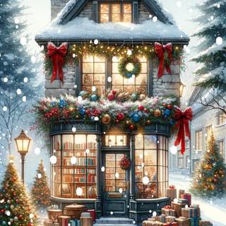 Christmas snow iPhone wallpaper