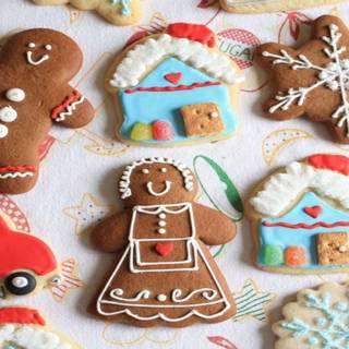 Christmas snack wallpaper