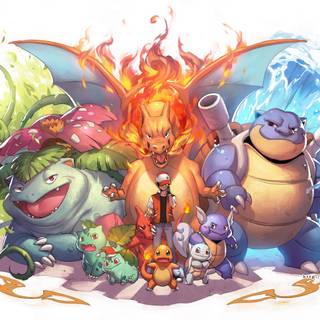 Aesthetic Pokémon desktop wallpaper