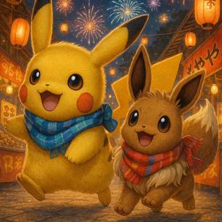 iPad Pokémon New Year wallpaper