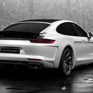 Porsche Panamera winter wallpaper