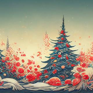 Christmas style wallpaper