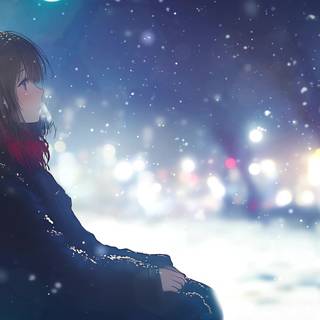 Anime winter Mac wallpaper