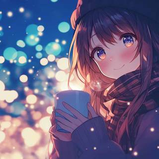 Anime winter Mac wallpaper