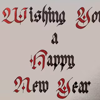 Gothic New Year wallpaper