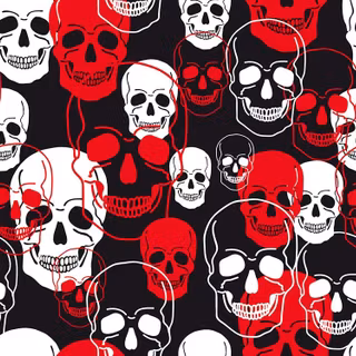 Christmas skulls wallpaper