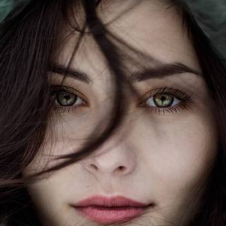 Winter girl portrait wallpaper