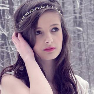 Winter girl portrait wallpaper