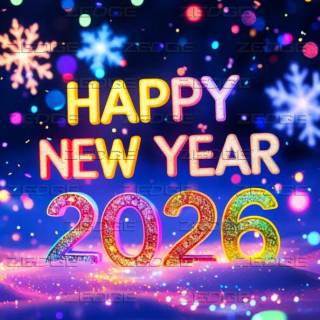 iPhone Happy New Year 2026 wallpaper