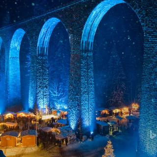 Christmas river wallpaper