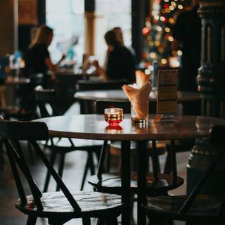 Christmas restaurant wallpaper