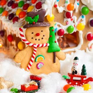 Christmas restaurant wallpaper