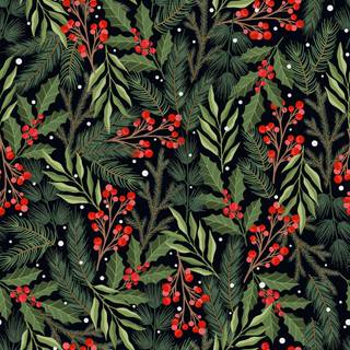 Christmas plant wallpaper