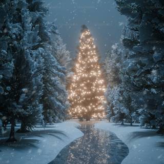 Christmas plant wallpaper