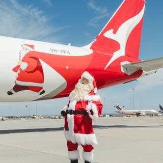 Christmas planes wallpaper