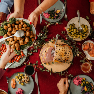 Christmas restaurant wallpaper