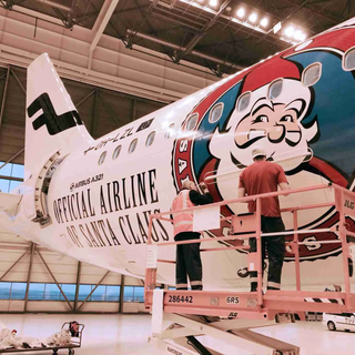 Christmas planes wallpaper