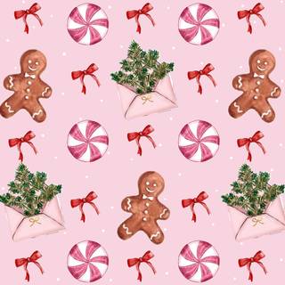 Pink preppy desktop wallpaper