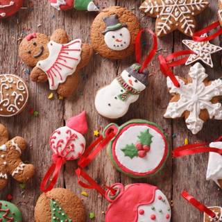 Christmas restaurant wallpaper