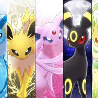 Eevee's evolution wallpaper