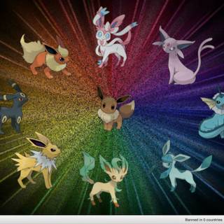 Eevee's evolution wallpaper