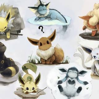 Eevee's evolution wallpaper