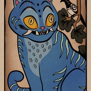 Christmas Derpy tiger wallpaper