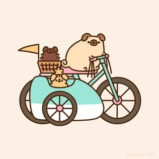 Pusheen pug wallpaper