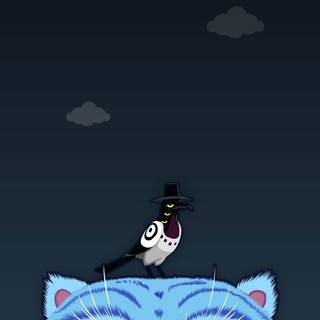 Christmas Derpy tiger wallpaper