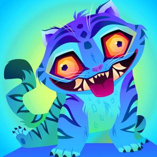 Christmas Derpy tiger wallpaper