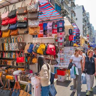 China flea market wallpaper