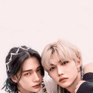 Hyunjin and Felix phone wallpaper