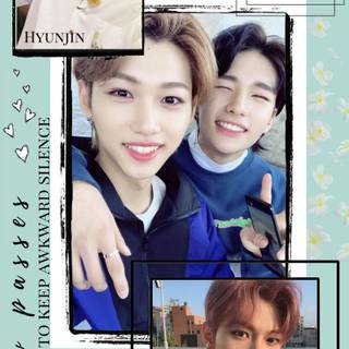 Hyunjin and Felix phone wallpaper