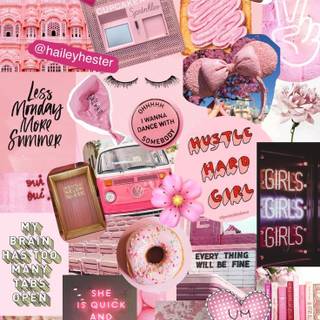 Cute pink stuff wallpaper