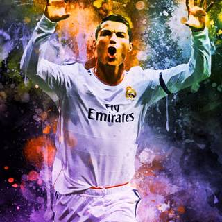Ronaldo painting wallpaper
