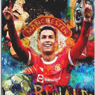 Ronaldo painting wallpaper