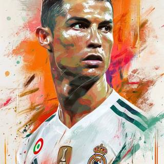 Ronaldo painting wallpaper