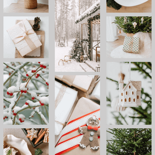 Collage winter Christmas wallpaper