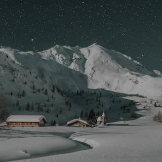 Winter nights desktop wallpaper