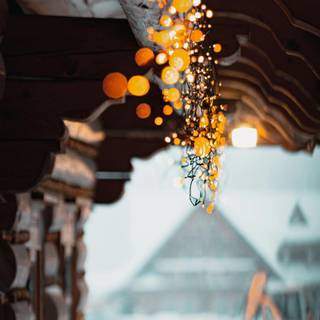 Winter aesthetic blurred wallpaper