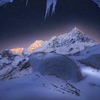 iPhone winter ice wallpaper