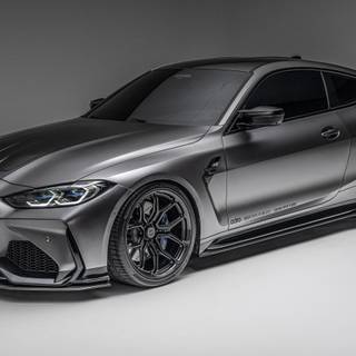 BMW M4 2025 gray wallpaper