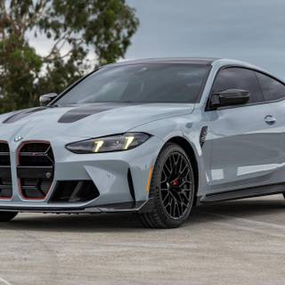 BMW M4 2025 gray wallpaper