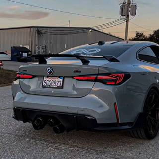 BMW M4 2025 gray wallpaper