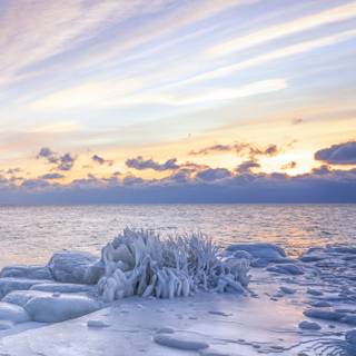 iPhone winter ice wallpaper